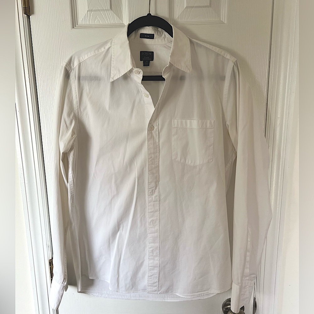 Men’s White Button Down